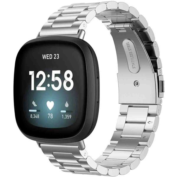 imoshion Stalen bandje Fitbit Versa 4 / 3 / Sense (2) - Zilver