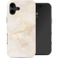 Selencia Vivid Case Apple iPhone 16 - Golden Beige Marble