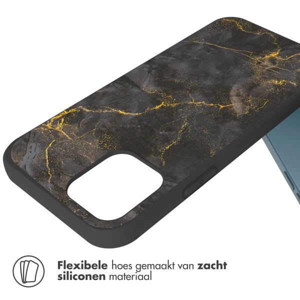 imoshion Design hoesje iPhone 12 (Pro) - Black Marble