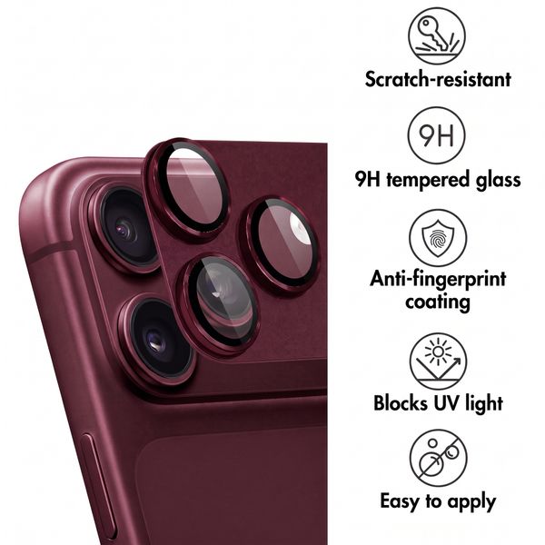 imoshion Camera Protector Glass 2-pack Apple iPhone 18 Pro / 17 Pro - Plum