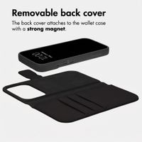 imoshion Detachable 2-in-1 Luxury Wallet Case Apple iPhone 18 Pro / 17 Pro - Black