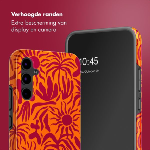 Selencia Vivid Backcover Samsung Galaxy A34 (5G) - Tropical Vibes Apricot