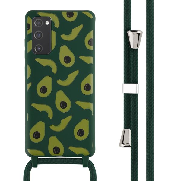 imoshion Siliconen design hoesje met koord Samsung Galaxy S20 FE - Avocado Green