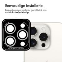 imoshion 2 Pack Camera lens protector Apple iPhone 15 Pro / 15 Pro Max - White Titanium