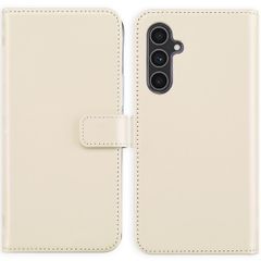 Selencia Echt Leren Bookcase Samsung Galaxy A54 (5G) - Greige