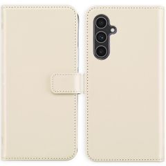 Selencia Echt Lederen Bookcase Samsung Galaxy A54 - Greige