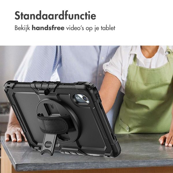 Accezz Rugged Backcover met schouderstrap Lenovo Idea Tab - Zwart