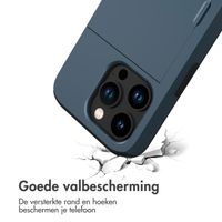 imoshion Backcover met pasjeshouder Apple iPhone 15 Pro - Donkerblauw