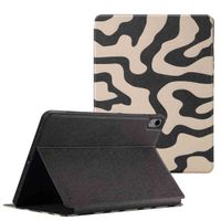 Selencia Vivid tablethoes iPad Air 11 inch (2024) M2 / Air 5 (2022) / Air 4 (2020) - Art Wave Black