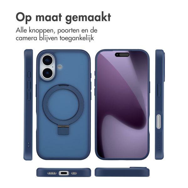 Accezz Ring Stand Backcover met MagSafe Apple iPhone 17 - Blauw