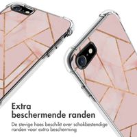 imoshion Design hoesje met koord iPhone SE (2022 / 2020) / 8 / 7 - Grafisch Koper - Roze