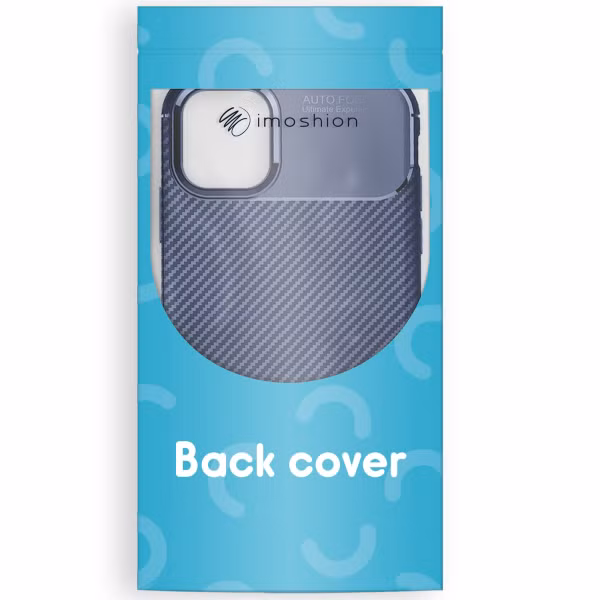 imoshion Carbon Softcase Backcover Apple iPhone 13 Pro Max - Blauw