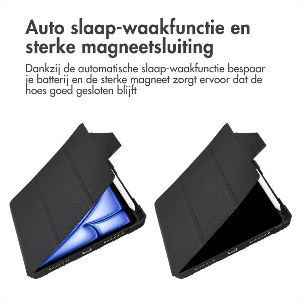 Accezz Rugged Trifold Bookcase Apple iPad Air 11 inch (2025) M3 / (2024) M2 / Air 5 (2022) / Air 4 (2020) - Zwart