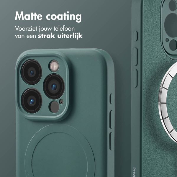 imoshion Color Backcover met MagSafe Apple iPhone 15 Pro - Donkergroen