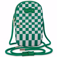 Selencia Telefoontasje - Checker Green