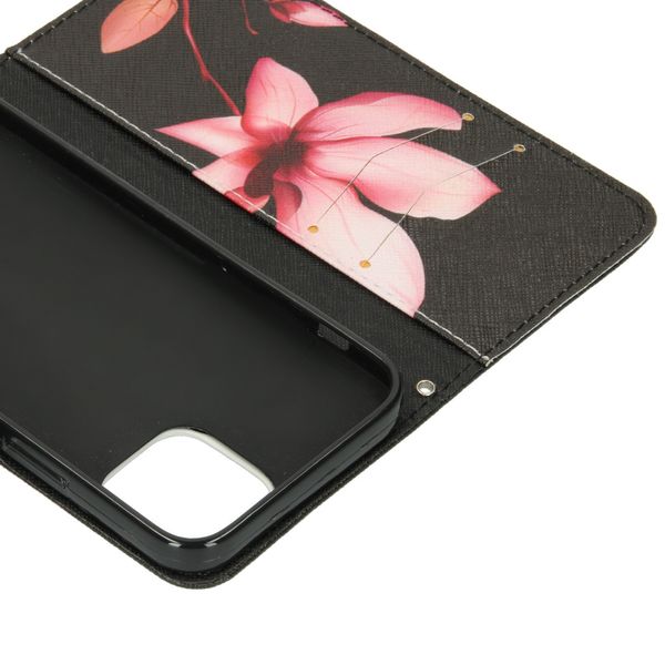 Design Softcase Bookcase iPhone 12 (Pro) - Bloemen