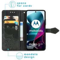 imoshion Mandala Bookcase Motorola Moto G200 - Zwart