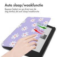 imoshion Design Slim Hard Case Bookcase Kobo Clara HD - Flowers Distance