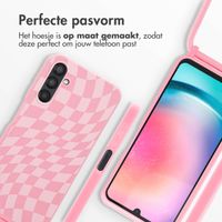 imoshion Siliconen design hoesje met koord Samsung Galaxy A25 (5G) - Retro Pink