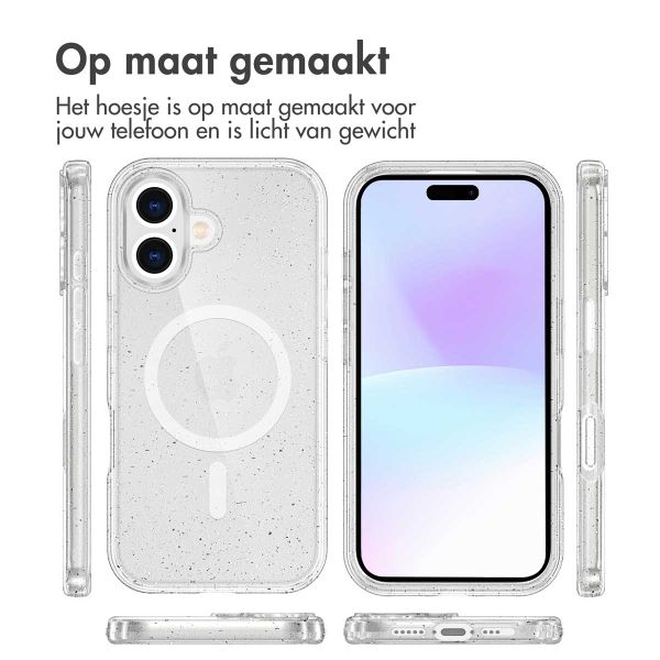 imoshion Sparkle Backcover met MagSafe Apple iPhone 17 - Transparant