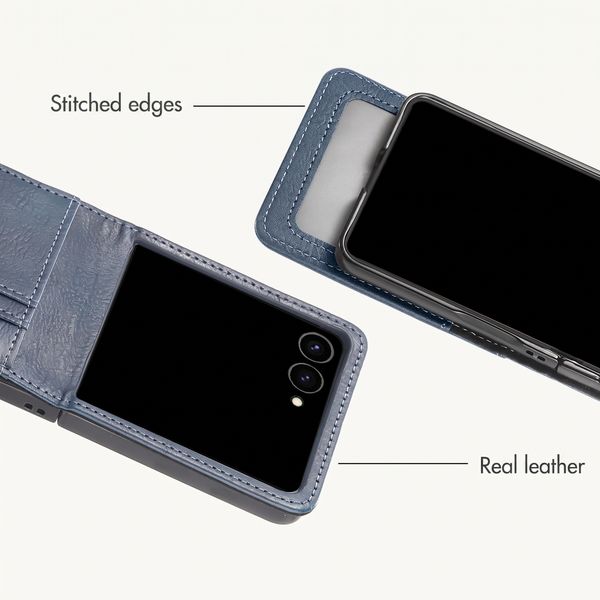 imoshion Luxury Bookcase Samsung Galaxy Z Flip 8 - Dark Blue