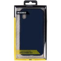 Accezz Liquid Silicone Backcover iPhone Xs / X - Blauw