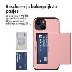 imoshion Backcover met pasjeshouder Apple iPhone 15 - Rosé Goud