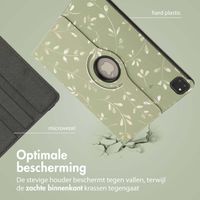 imoshion 360° Draaibare Design Bookcase Apple iPad Pro 13 (2025) M5 / (2024) M4 - Green Flowers