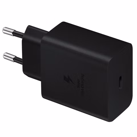 Samsung Originele Super Fast Charging Adapter USB-C oplader in Fabrieksverpakking - 45 watt - Zwart