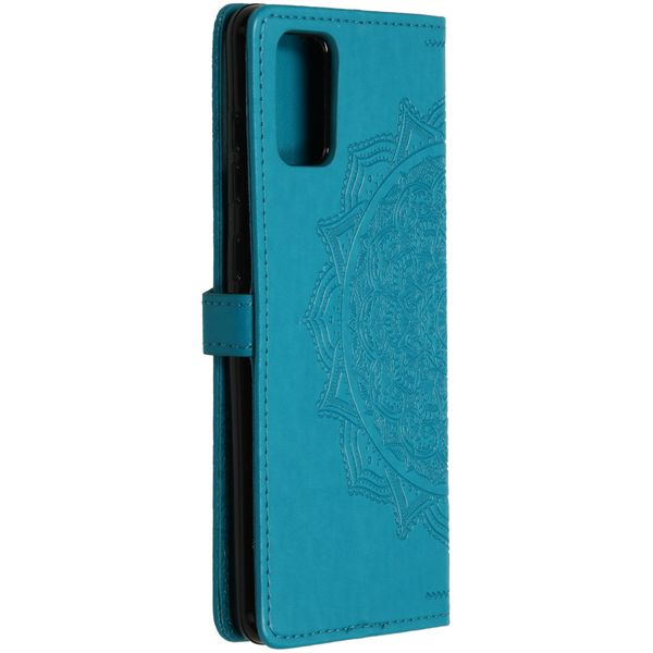 Mandala Bookcase Samsung Galaxy A71 - Turquoise