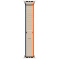 Apple Trail Loop Band Apple Watch Series 1 t/m 10 / SE / Ultra (2) (44/45/46/49 mm) - Maat S/M - Oranje / Beige