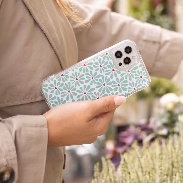 imoshion Design hoesje Apple iPhone SE (2022 / 2020) / 8 / 7 - Bloom Love Sage Green