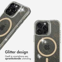 imoshion Clear Glitter Backcover met MagSafe Apple iPhone 16 Pro - Goud