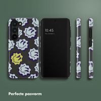 Selencia Vivid Backcover Samsung Galaxy S23 - Wavy Smiley Green