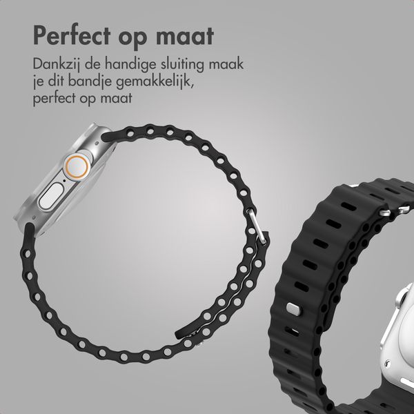 Accezz Ocean bandje Apple Watch Series 1 - 11 / SE / Ultra (44/45/46/49 mm) - Zwart