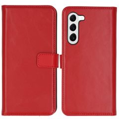 Selencia Echt Lederen Bookcase Samsung Galaxy S23 Plus - Rood