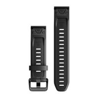 Garmin QuickFit® Siliconen bandje  - Garmin 20 mm aansluiting - Zwart