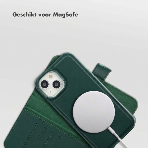 Selencia Olyn Uitneembare Bookcase met MagSafe Apple iPhone 15 - Groen