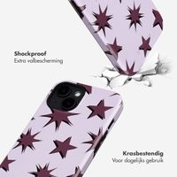 Selencia Vivid Backcover met MagSafe Apple iPhone 14 - Stars Plum Lilac