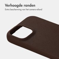 imoshion Texture Backcover Apple iPhone 15 - Donkerbruin