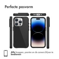 imoshion Rugged Hybrid Carbon Case Apple iPhone 15 Pro - Zwart