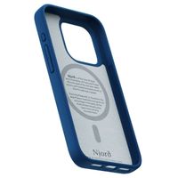 Njorð Collections Suède Comfort+ Case MagSafe iPhone 15 Pro - Blue