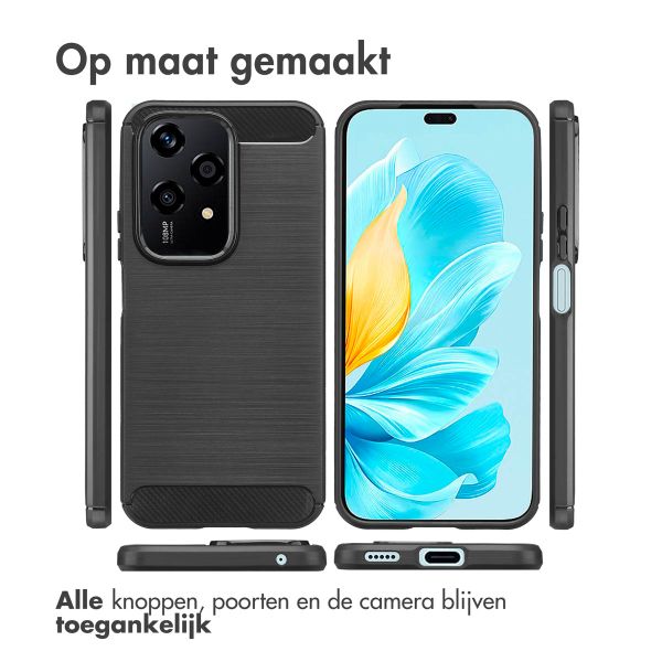 imoshion Brushed Backcover Honor 200 Lite - Zwart