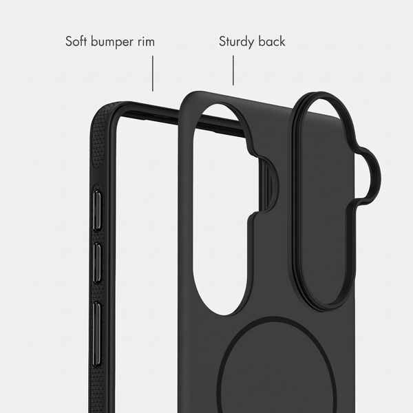 imoshion Colour Back Cover with Thin MagSafe Ring Samsung Galaxy S26 - Black
