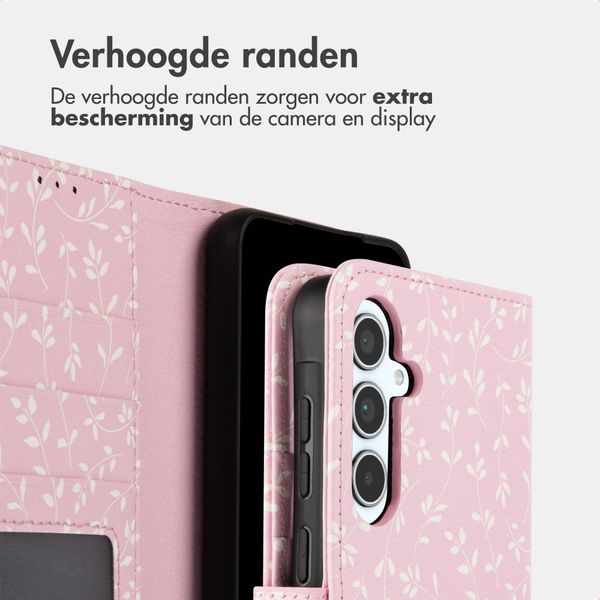 imoshion Design Bookcase Samsung Galaxy A35 - Pink Bazaar Flowers