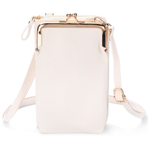 imoshion Vegan Lederen Telefoontasje Crossbody - Wit