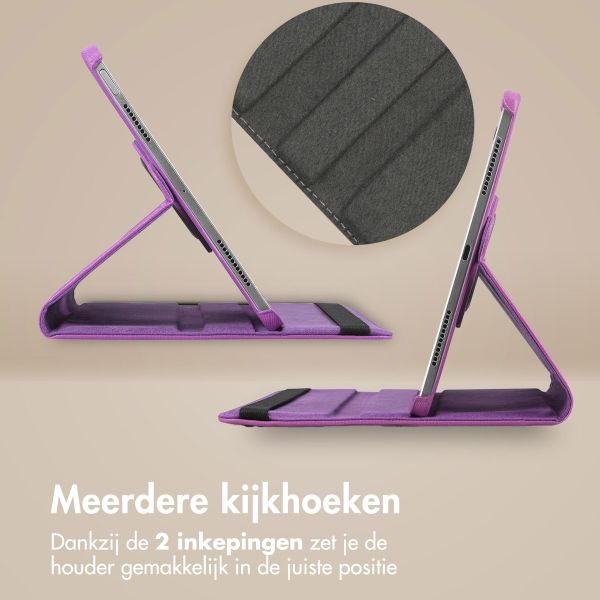 imoshion 360° draaibare Bookcase Lenovo Tab P12 - Paars