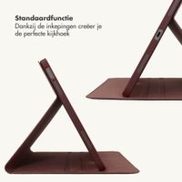 Selencia Croco bookcase Apple iPad Air 11 inch (2026) M4 / (2025) M3 / (2024) M2 / Air 5 (2022) / Air 4 (2020) - Burgundy