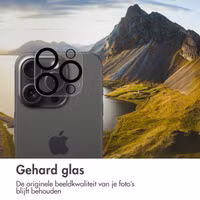 imoshion Camera Protector Glas 2 Pack Apple iPhone 16 Pro / 16 Pro Max - Zwart