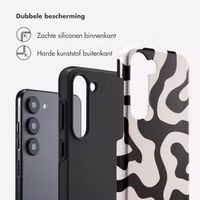 Selencia Vivid Backcover Samsung Galaxy S23 - Art Wave Black